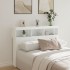 Cabecero de cama con LED blanco 140x17x102