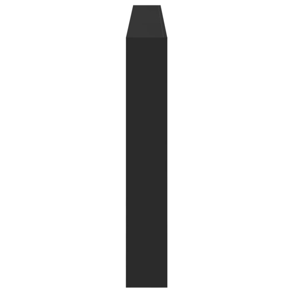 Cabecero de cama con LED negro 220x17x102