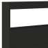 Cabecero de cama con LED negro 220x17x102