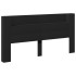 Cabecero de cama con LED negro 200x16,5x103,5