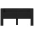 Cabecero de cama con LED negro 200x16,5x103,5