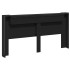 Cabecero de cama con LED negro 200x16,5x103,5