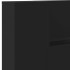 Cabecero de cama con LED negro 200x16,5x103,5