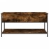 Mesa de centro madera ingeniería metal roble humo 100x50x50