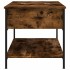 Mesa de centro madera ingeniería metal roble humo 100x50x50