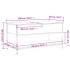 Mesa de centro madera ingeniería metal roble humo 100x50x50