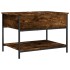 Mesa de centro madera ingeniería metal roble humo 70x50x50