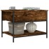 Mesa de centro madera ingeniería metal roble humo 70x50x50