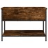 Mesa de centro madera ingeniería metal roble humo 70x50x50