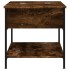 Mesa de centro madera ingeniería metal roble humo 70x50x50