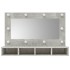 Mueble con espejo y luces LED gris hormigón 90x31,5x62