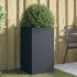Jardinera acero gris antracita 42x38x75