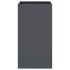 Jardinera acero gris antracita 42x38x75