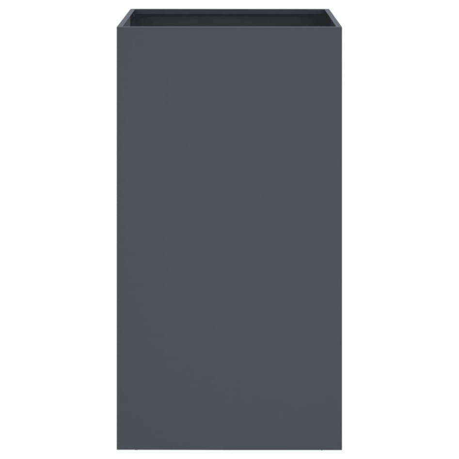 Jardinera acero gris antracita 42x38x75