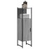 Armario de baño madera de ingeniería gris Sonoma 33x33x120,5