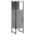 Armario de baño madera de ingeniería gris Sonoma 33x33x120,5