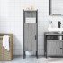 Armario de baño madera de ingeniería gris Sonoma 33x33x120,5