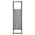 Armario de baño madera de ingeniería gris Sonoma 33x33x120,5