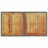 Mesa de jardín ratán PE y madera de acacia gris 100x55x73