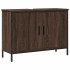 Armario lavabo baño madera ingeniería roble marrón 80x30x60