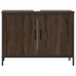 Armario lavabo baño madera ingeniería roble marrón 80x30x60