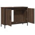 Armario lavabo baño madera ingeniería roble marrón 80x30x60