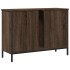 Armario lavabo baño madera ingeniería roble marrón 80x30x60