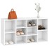 Banco zapatero de madera contrachapada blanco 103x30x54,5
