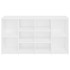 Banco zapatero de madera contrachapada blanco 103x30x54,5