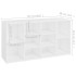 Banco zapatero de madera contrachapada blanco 103x30x54,5