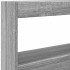 Cabecero de cama con luz LED gris Sonoma 100x17x102