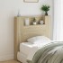 Cabecero de cama con luz LED roble Sonoma 100x16,5x103,5