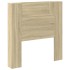 Cabecero de cama con luz LED roble Sonoma 100x16,5x103,5