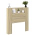 Cabecero de cama con luz LED roble Sonoma 100x16,5x103,5