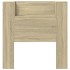 Cabecero de cama con luz LED roble Sonoma 100x16,5x103,5