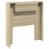 Cabecero de cama con luz LED roble Sonoma 100x16,5x103,5