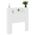 Cabecero de cama con luz LED blanco 100x16,5x103,5