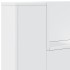 Cabecero de cama con luz LED blanco 120x16,5x103,5