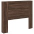 Cabecero de cama con luz LED marrón roble 120x16,5x103,5