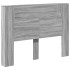 Cabecero de cama con luz LED gris Sonoma 140x16,5x103,5
