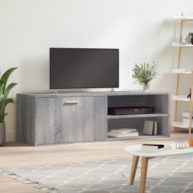Mueble de TV de madera de ingeniería gris sonoma 120x34x37
