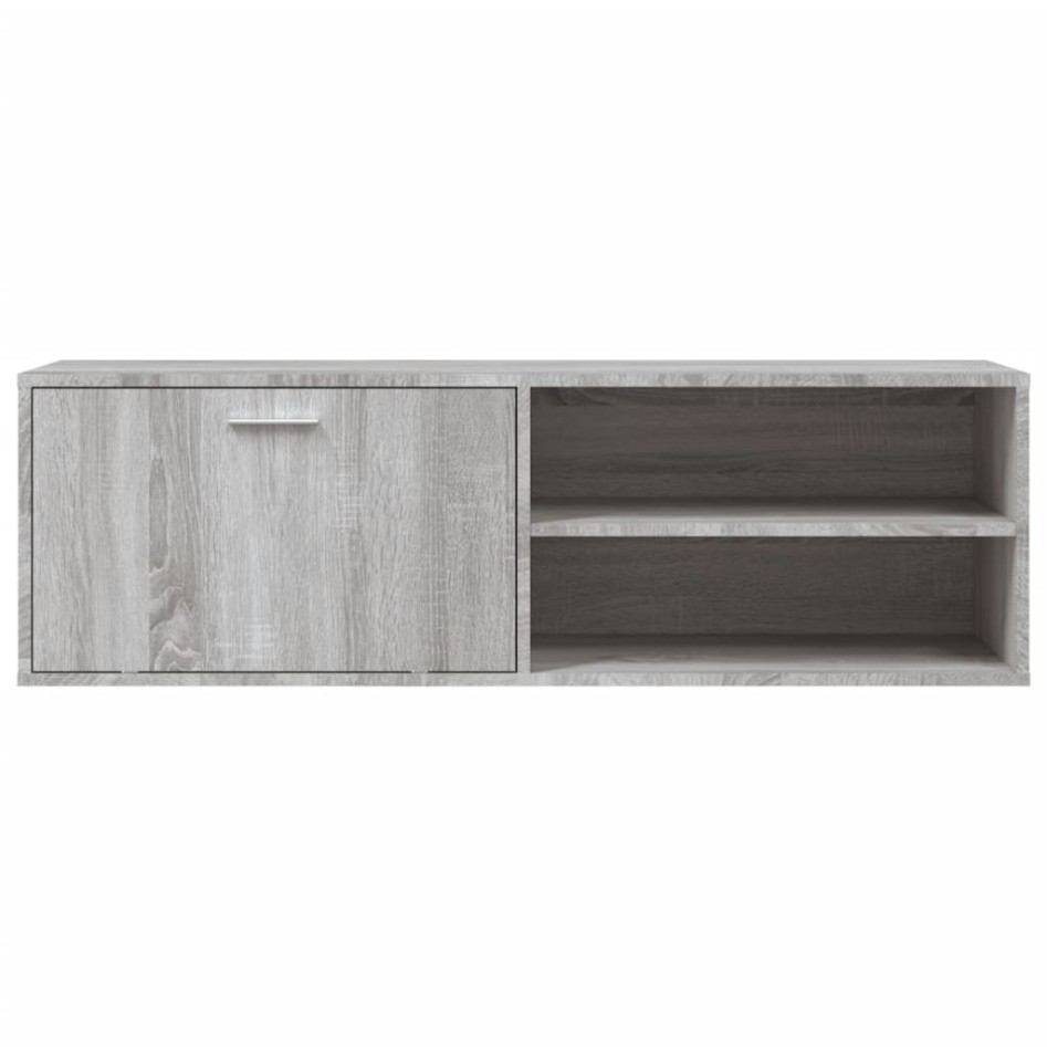 Mueble de TV de madera de ingeniería gris sonoma 120x34x37