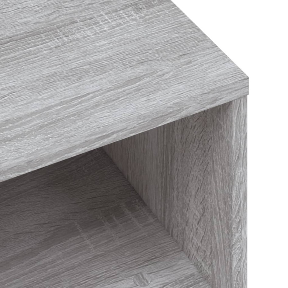 Mueble de TV de madera de ingeniería gris sonoma 120x34x37