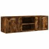 Mueble de TV madera de ingeniería roble ahumado 120x34x37