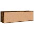 Mueble de TV madera de ingeniería roble ahumado 120x34x37