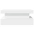 Mesa de centro con luces LED blanco 90x50x40