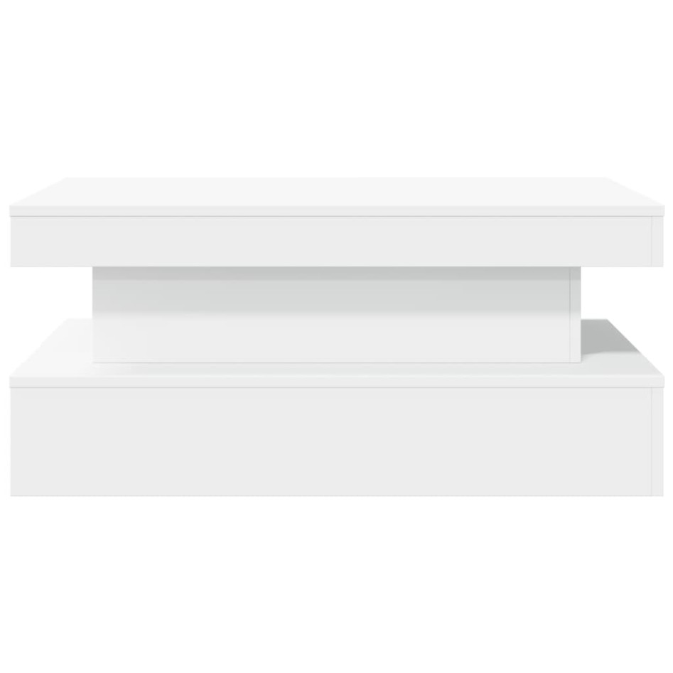 Mesa de centro con luces LED blanco 90x50x40