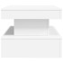 Mesa de centro con luces LED blanco 90x50x40