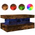 Mesa de centro con luces LED roble ahumado 90x50x40