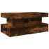Mesa de centro con luces LED roble ahumado 90x50x40